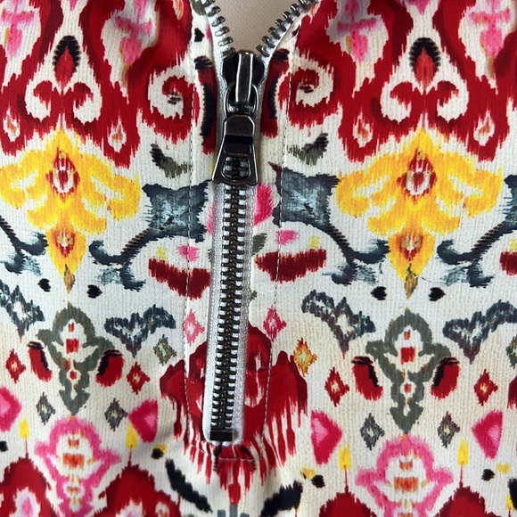 Alice + Olivia Stacia Print Anorak Quarter Zip Pullover Hoodie - Picture 5 of 16